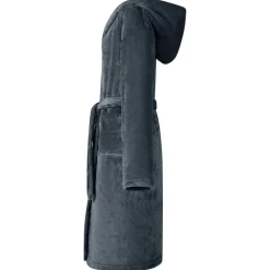 vidaXL Bata con Capucha s Franela Azul marino Discount