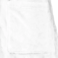 vidaXL Bata con Capucha s Franela White