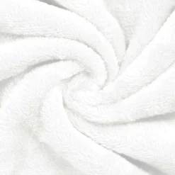 vidaXL Bata con Capucha s Franela White