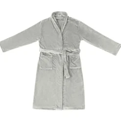 vidaXL Bata sin capucha s Franela Gris New