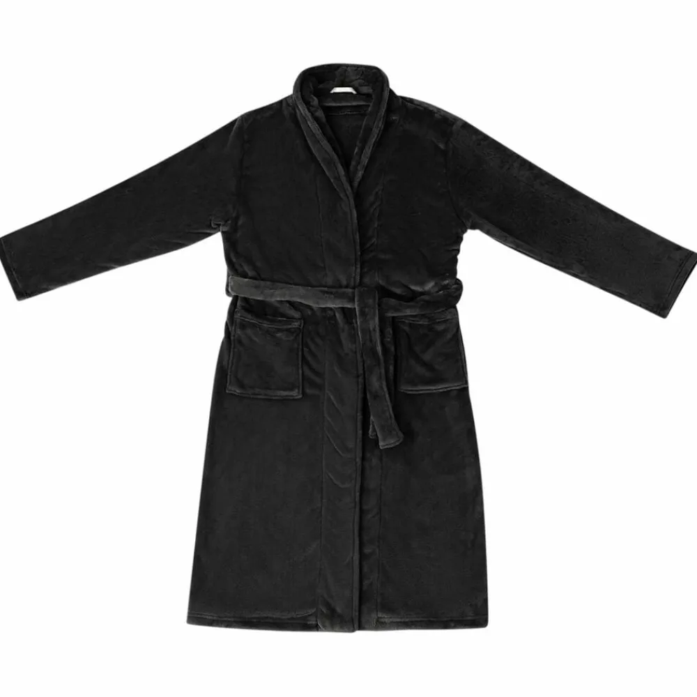 vidaXL Ropa Y Accesorios-Bata sin capucha s Franela