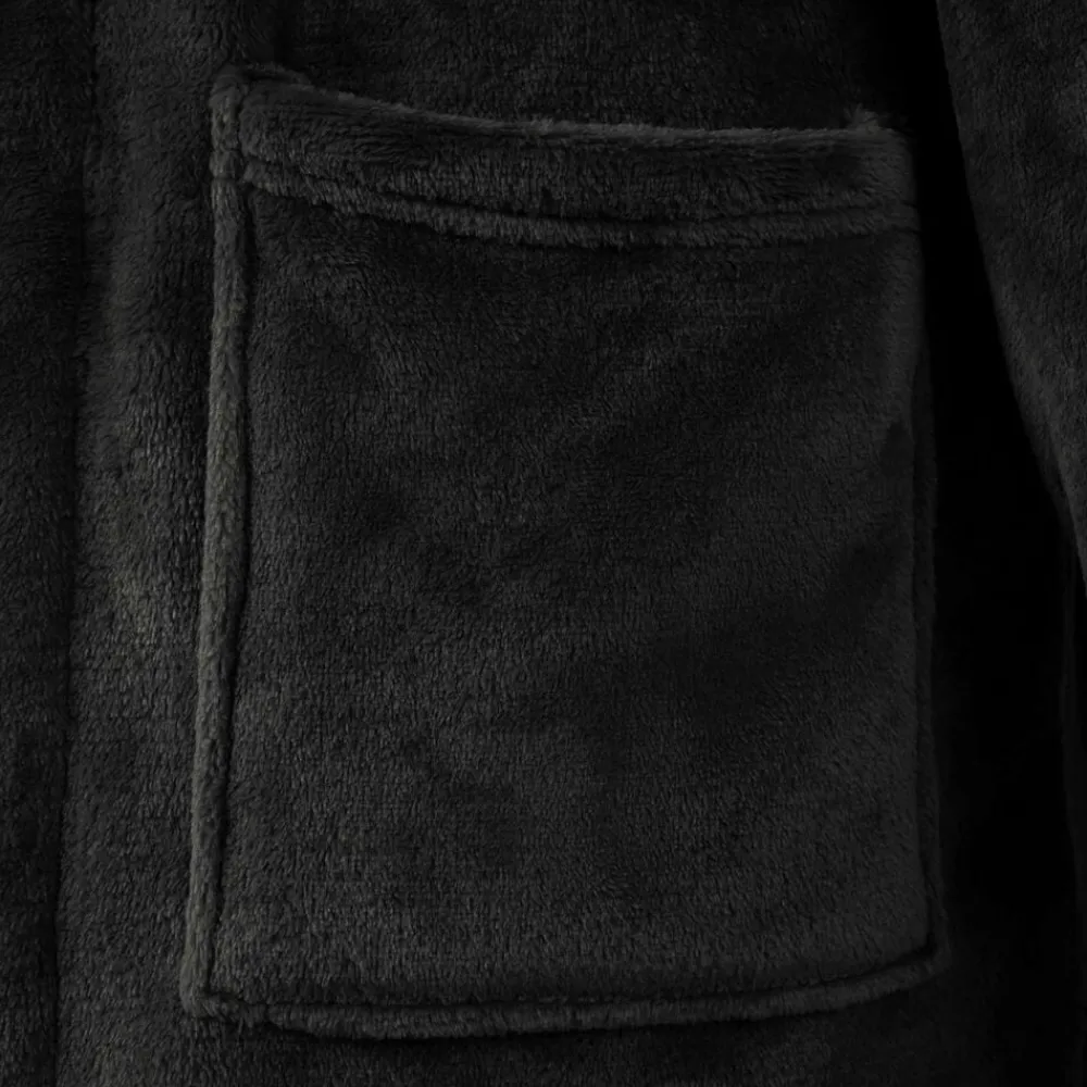 vidaXL Ropa Y Accesorios-Bata sin capucha s Franela