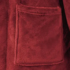 vidaXL Bata sin capucha s Franela Rojo burdeos Sale