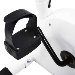 vidaXL Bicicleta estática con resistencia de cinta Blanco Hot