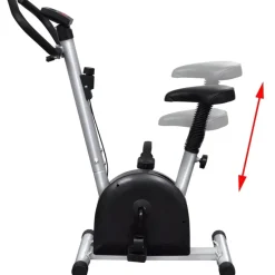 vidaXL Fitness Y Musculación-Bicicleta estática con sillín
