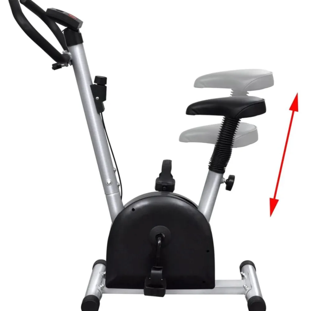 vidaXL Fitness Y Musculación-Bicicleta estática con sillín