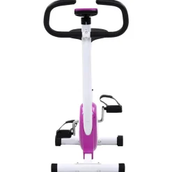 vidaXL Bicicleta estática con resistencia de cinta morada Morado Outlet
