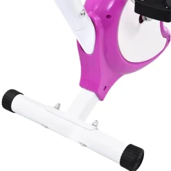 vidaXL Bicicleta estática con resistencia de cinta morada Morado Outlet