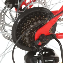 vidaXL Bicicleta montaña 21 velocidades 27,5 pulgadas rueda 38 cm Rojo Hot