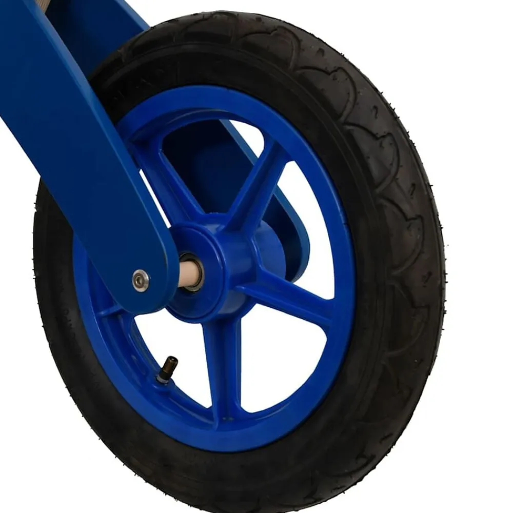 vidaXL Bicicleta sin pedales para niños con neumáticos de aire Azul Best