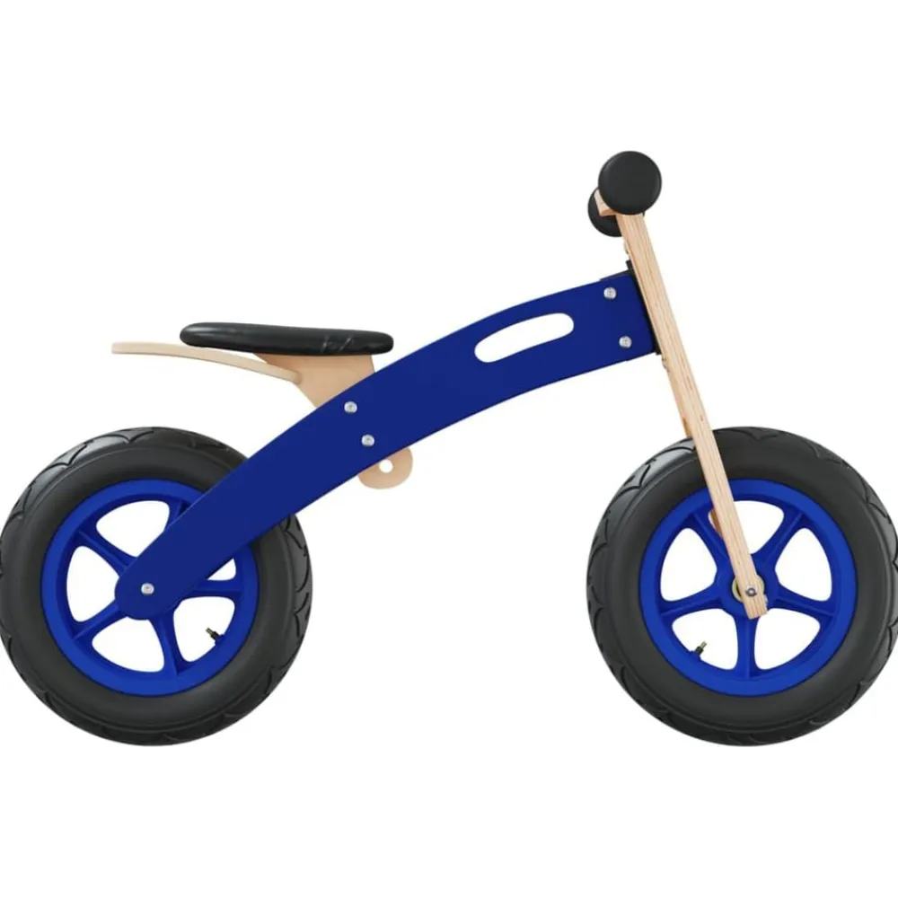 vidaXL Bicicleta sin pedales para niños con neumáticos de aire Azul Best