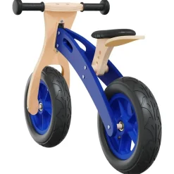 vidaXL Bicicleta sin pedales para niños con neumáticos de aire Azul Best