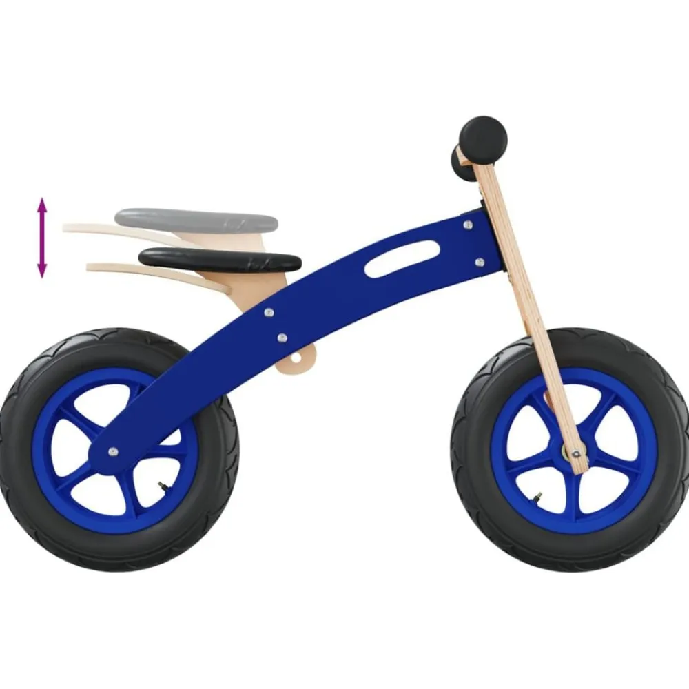 vidaXL Bicicleta sin pedales para niños con neumáticos de aire Azul Best