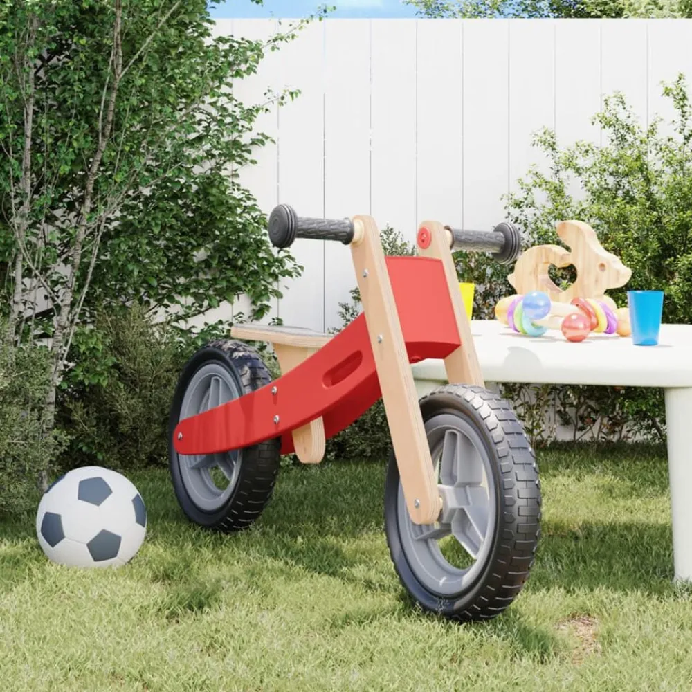 vidaXL Bicicleta sin pedales para niños Rojo New