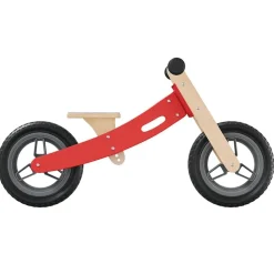 vidaXL Bicicleta sin pedales para niños Rojo New