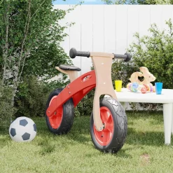 vidaXL Bicicleta sin pedales para niños con neumáticos de aire Rojo Sale