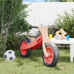 vidaXL Bicicleta sin pedales para niños con neumáticos de aire Rojo Sale