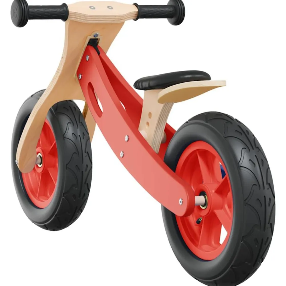 vidaXL Bicicleta sin pedales para niños con neumáticos de aire Rojo Sale