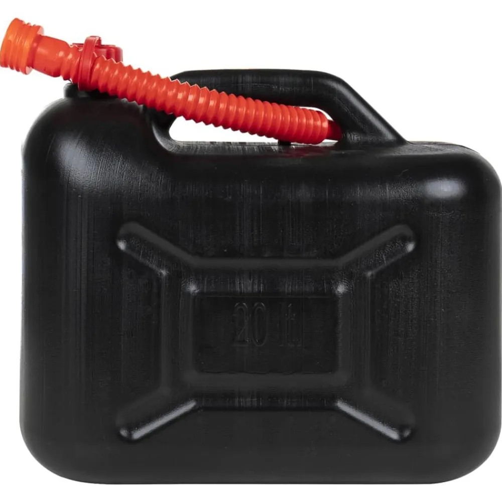 vidaXL Piezas Y Accesorios Para Vehículos-Bidón de combustible boquilla flexible 3 ud plástico negro 20 l