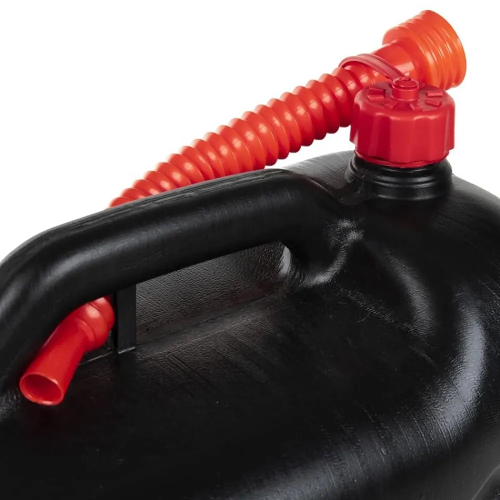 vidaXL Piezas Y Accesorios Para Vehículos-Bidón de combustible boquilla flexible 3 ud plástico negro 20 l