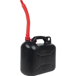 vidaXL Piezas Y Accesorios Para Vehículos-Bidón de combustible boquilla flexible 3 ud plástico negro 10 l