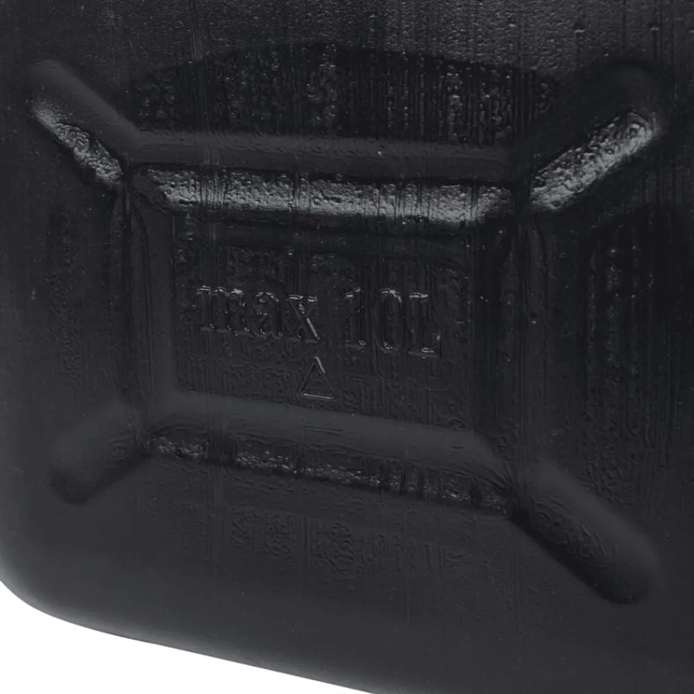 vidaXL Piezas Y Accesorios Para Vehículos-Bidón de combustible boquilla flexible 3 ud plástico negro 10 l