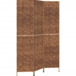 vidaXL Biombo de 3 paneles jacinto de agua marrón 122x180 cm Best