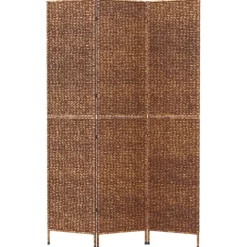 vidaXL Biombo de 3 paneles jacinto de agua marrón 122x180 cm Best