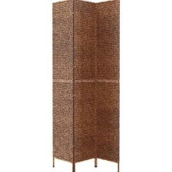 vidaXL Biombo de 3 paneles jacinto de agua marrón 122x180 cm Best