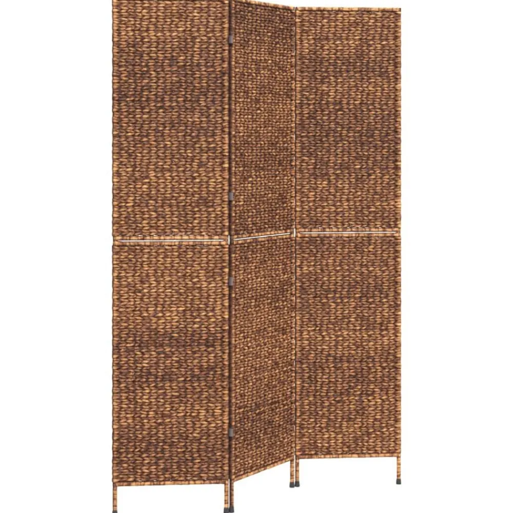 vidaXL Biombo de 3 paneles jacinto de agua marrón 122x180 cm Best
