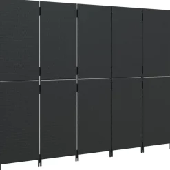 vidaXL Divisores De Ambientes-Biombo de 5 paneles ratán sintético