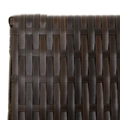 vidaXL Biombo de 4 paneles ratán sintético marrón Marr&oacute;n Clearance