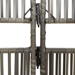vidaXL Biombo de 3 paneles ratán sintético Gris Outlet