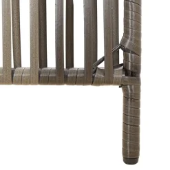 vidaXL Biombo de 3 paneles ratán sintético Gris Outlet