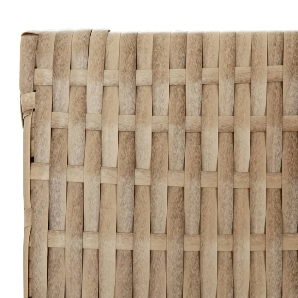 vidaXL Biombo de 5 paneles ratán sintético Beige Sale