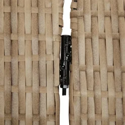vidaXL Biombo de 5 paneles ratán sintético Beige Sale