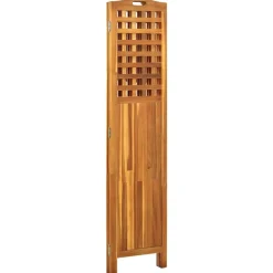 vidaXL Biombo de 3 paneles madera maciza de acacia 121x2x170 cm Discount