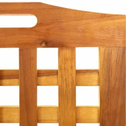 vidaXL Biombo de 3 paneles madera maciza de acacia 121x2x170 cm Discount