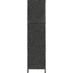 vidaXL Biombo divisor 4 paneles jacinto de agua 154x160 cm Negro Sale