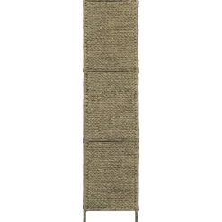 vidaXL Biombo divisor 3 paneles jacinto de agua marrón 116x160 cm Marr&oacute;n Hot