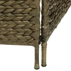 vidaXL Biombo divisor 3 paneles jacinto de agua marrón 116x160 cm Marr&oacute;n Hot