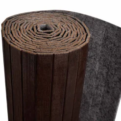 vidaXL Divisores De Ambientes-Biombo divisor bambú marrón oscuro ancho 250 cm alto 165 cm