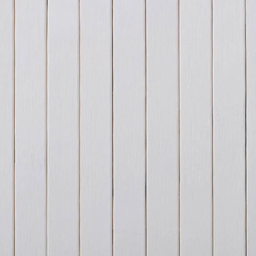 vidaXL Biombo divisor bambú ancho 250 cm alto 165 cm Blanco New