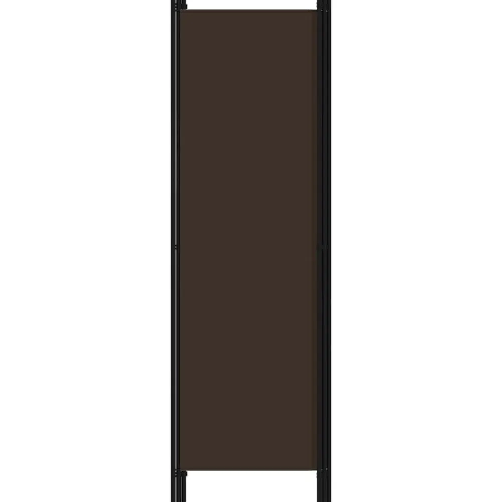 vidaXL Divisores De Ambientes-Biombo divisor de 3 paneles marrón 150x180 cm