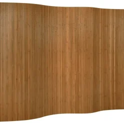 vidaXL Biombo divisor de bambú marrón ancho 250 cm alto 165 cm Marr&oacute;n