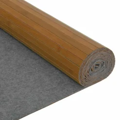 vidaXL Biombo divisor de bambú marrón ancho 250 cm alto 165 cm Marr&oacute;n