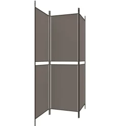 vidaXL Biombo divisor de 3 paneles de tela gris 150x180 cm Antracita Best