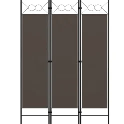 vidaXL Divisores De Ambientes-Biombo divisor de 3 paneles gris 120x180 cm