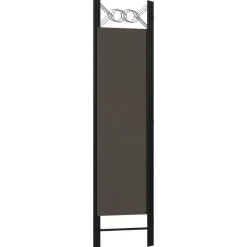 vidaXL Divisores De Ambientes-Biombo divisor de 3 paneles gris 120x180 cm