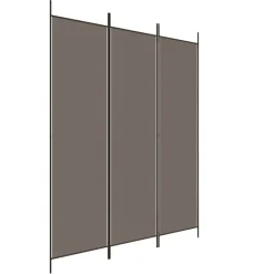 vidaXL Biombo divisor de 3 paneles de tela gris 150x220 cm Antracita Online